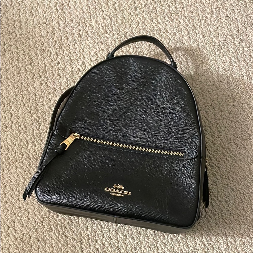 SOLD‼️ Coach Black Leather Backpack